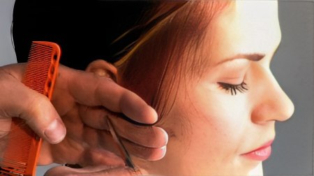 Short graduated bob - Refine with a pointing technique