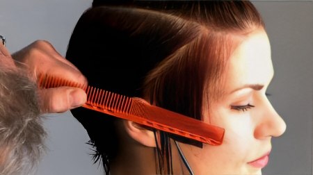 Short graduated bob - Take away the area behind the ear