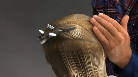 Short crop - How to section the hair