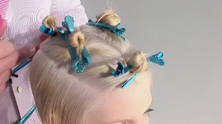 Short graduated haircut - How to section the hair