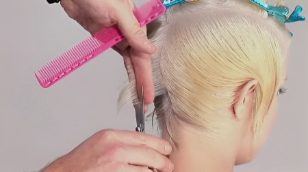 Short graduated haircut - How to start the cut