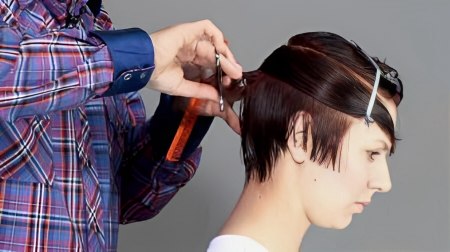 Short round haircut - How to start cutting