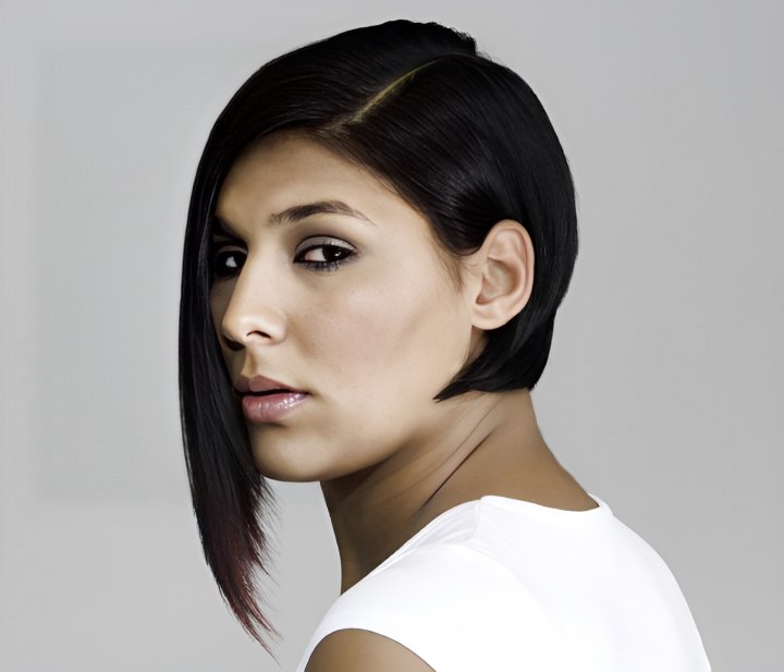 Short haircut with graduation