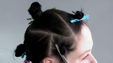 Step haircut - How to section hair