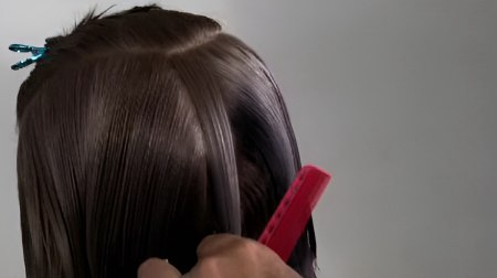 Uniform layer haircut - Use the comb as a tool
