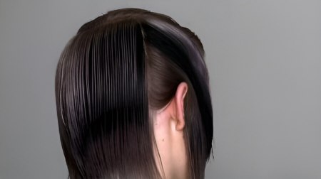 Uniform layer haircut - Continue behind the ear