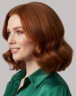 Semi-long auburn hair