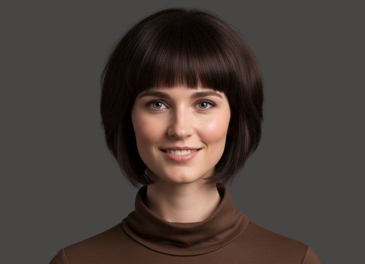Bob cut with soft natural volume