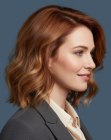 Wavy shoulder-length bob
