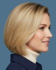 Long blonde bob