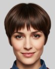 Low-maintenance pixie cut