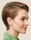 Feminine short hairstyle
