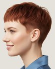 Haircut with very short sides