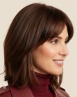 Layered shoulder-length haircut
