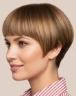 Modern bowl cut