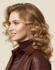 Long hair with glamour waves