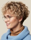 Short curly bob