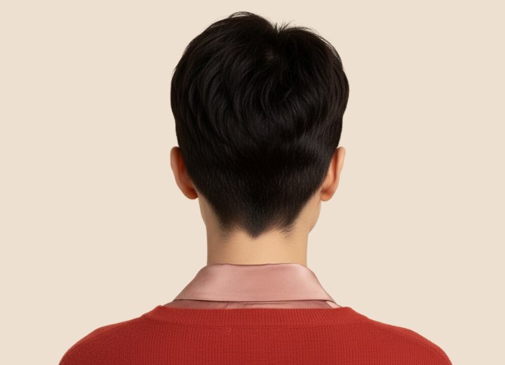 Short hairstyle for black hair