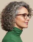 Voluminous curly bob