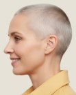 Female buzz cut