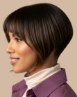 Stunning short angled bob