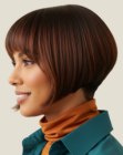Daring angled bob