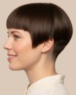 Pixie with straight bangs