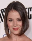 Kether Donohue wearing an angled jaw length bob