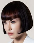 Short bob with a full fringe