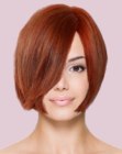 short bob for red hair