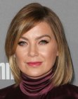 Ellen Pompeo wearing her hair in a sleek medium length bob