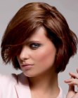 bob cut for thick hair