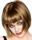 chin length bob with a fringe