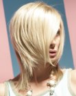 C-shaped bob haircut