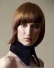 ginger haired bob with a bend