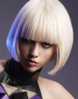 silky smooth blonde bob