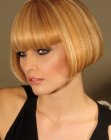 sharp and clean short bob