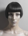 short, sleek and polished bob