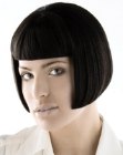 contoured bob with undercutting