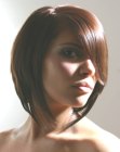 polished bob haircut