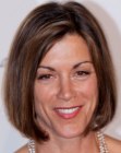 Wendie Malick - Midway around the neck bob hastyle