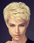 neat pixie cut with volume