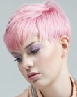 pink pixie cut