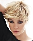 blonde pixie