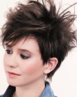 pixie cut with textured sides