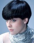 pixie cut for dark brown hair