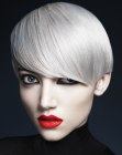 platinum blonde pixie