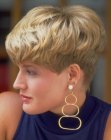 pixie cut with a tapered nape