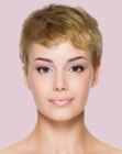 blonde pixie cut with layers