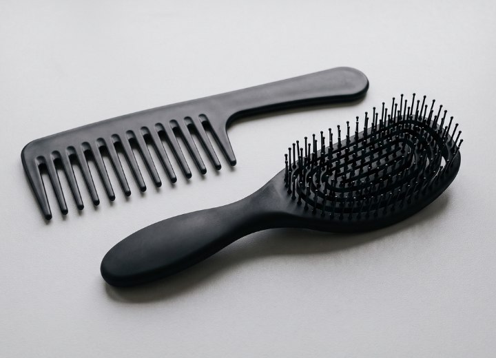 Comb and brush to detangle hair